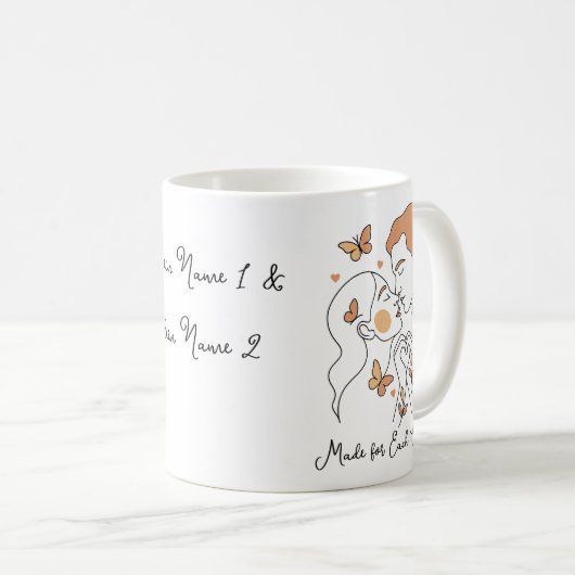 Made for each other , lineart kaffeetasse (VorderseiteRechts)