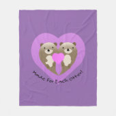 Made for each Otter Fleecedecke (Vorderseite)
