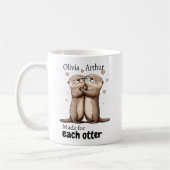 Made For Each Otter Funny Valentines Gift Kaffeetasse (Links)