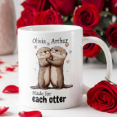 Made For Each Otter Funny Valentines Gift Kaffeetasse