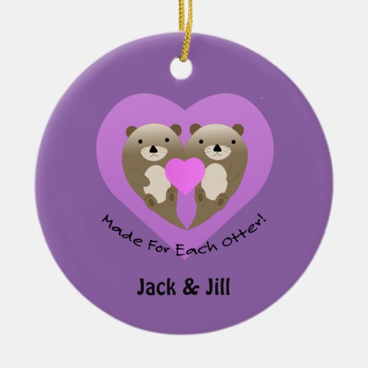 Made for each Otter Keramik Ornament (Vorne)