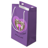 Made for each Otter Kleine Geschenktüte (Rückseite Schrägansicht)