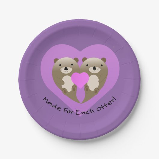 Made for each Otter Pappteller (Vorderseite)