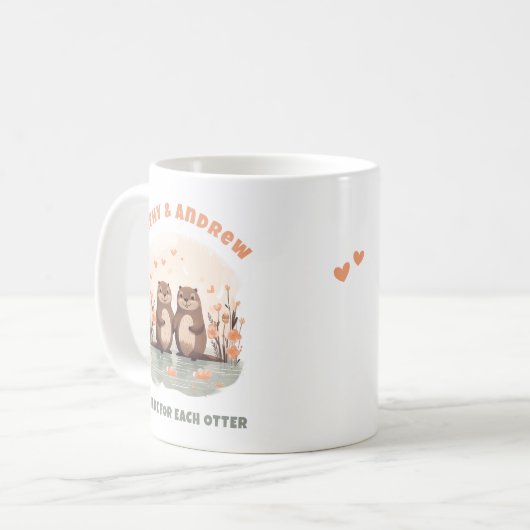 Made for each Otter Romantic Husband Ehefrau Bae S Kaffeetasse (Vorderseite Links)