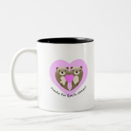 Made for each Otter Zweifarbige Tasse