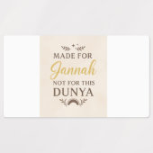 Made for Jannah - Motivierend islamischer Sticker (Design 2)