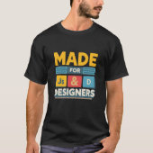 Made For JS Developers and Graphic Designers Retro T-Shirt (Vorderseite)