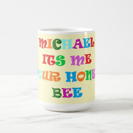 Made for Michael big liebevolle Worte Kaffeetasse (Mittel)