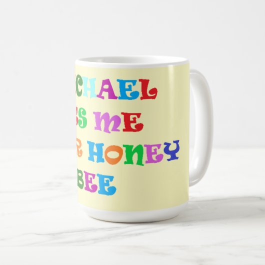 Made for Michael big liebevolle Worte Kaffeetasse (VorderseiteRechts)