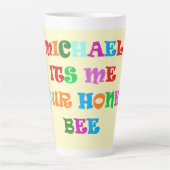 Made for Michael big liebevolle Worte Milchtasse (Vorderseite)
