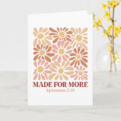 Made for more Bible Verse Karte (Gelbe Blume)