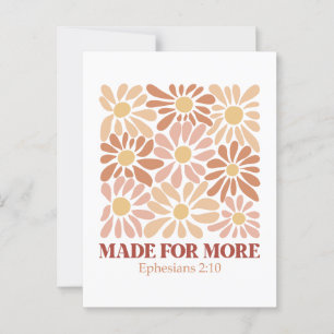 Made for more Bible Verse Postkarte