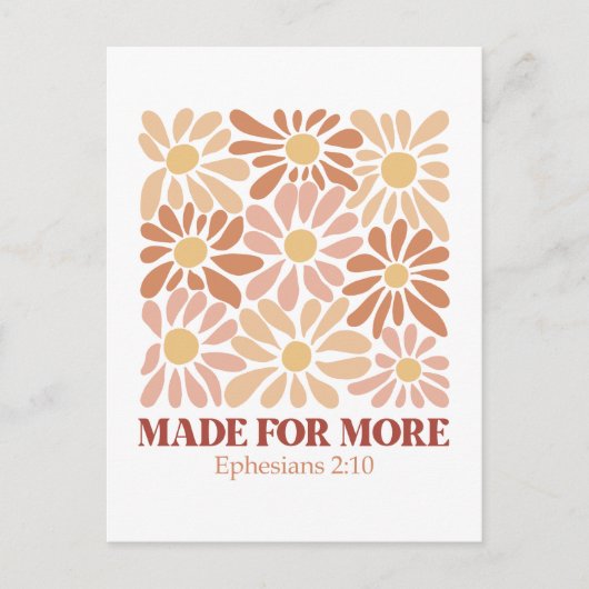 Made for more Bible Verse Postkarte (Vorderseite)