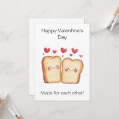 Made for other - Niedlich & Punny Valentine's Karte (Vorderseite/Rückseite Beispiel)