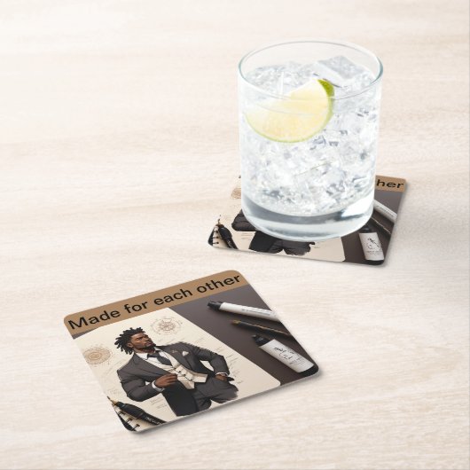 Made for other rechteckiger pappuntersetzer (Vor Ort)