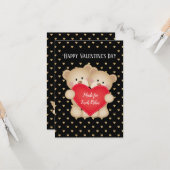 Made for other Teddy Bears Card Karte (Vorderseite/Rückseite Beispiel)