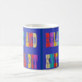 Made for Strike Fans hellfarbiger Text auf blau Kaffeetasse (Mittel)