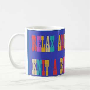 Made for Strike Fans hellfarbiger Text auf blau Kaffeetasse