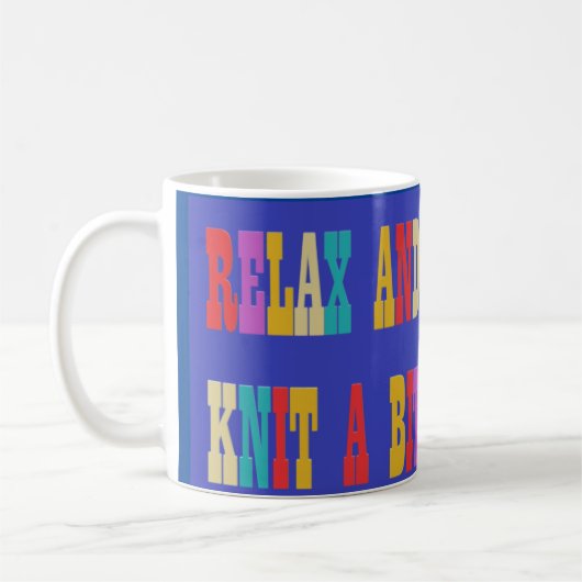 Made for Strike Fans hellfarbiger Text auf blau Kaffeetasse (Links)