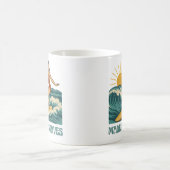 Made For Waves Surfer - Retro Surfing Pin-Up Art Kaffeetasse (Mittel)