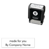 Made for you by Company Name Business Template Permastempel (Beispiel)