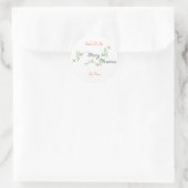 Made for you Christmas Label Runder Aufkleber (Tasche)