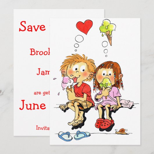 Made-for-you-Funny speichern Sie die Datumskarten Einladung (Vorne/Hinten)