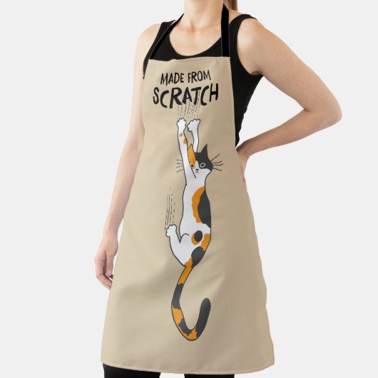 Made from Scratch Funny Calico Cat auf Schürze (InSitu)