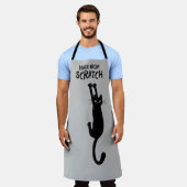 Made from Scratch Funny Cat Hanging on Schürze (Getragen)