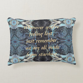 "Made from Stardust" Acrylic Pour Inspiriert Dekokissen