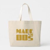 Made in 00s - Nostalgische Vibes Jumbo Stoffbeutel (Rückseite)