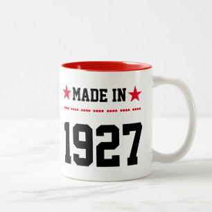 Made in 1927 zweifarbige tasse