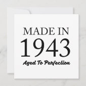 Made in 1943 karte (Vorderseite)