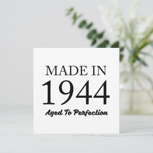 Made in 1944 karte (Stehend Vorderseite)