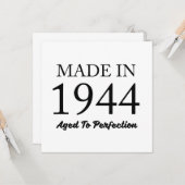 Made in 1944 karte (Vorderseite/Rückseite Beispiel)