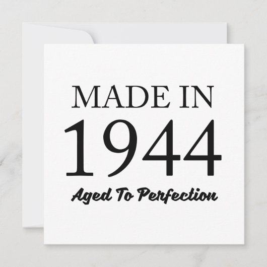 Made in 1944 karte (Vorderseite)