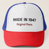 Made in 1947, Original Parts text design Truckerkappe (Vorderseite)