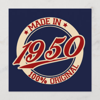 Made in 1950 karte