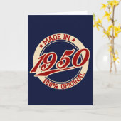 Made in 1950 karte (Gelbe Blume)
