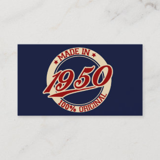 Made in 1950 visitenkarte