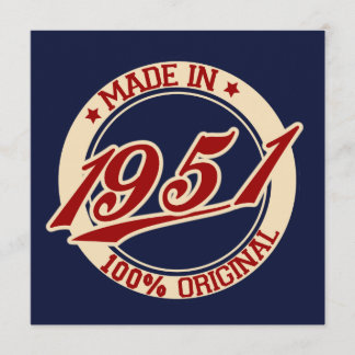 Made in 1951 karte