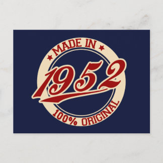 Made In 1952 Postkarte