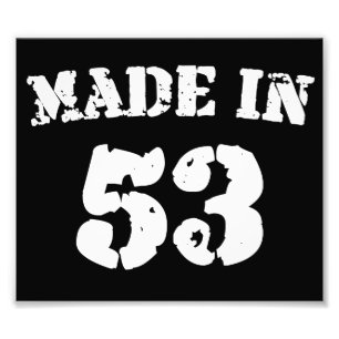 Made in 1953 fotodruck