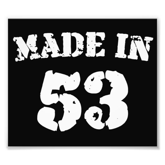 Made in 1953 fotodruck (Vorne)