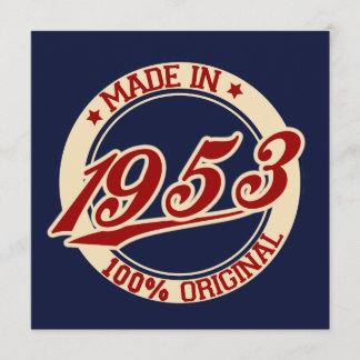 Made in 1953 karte