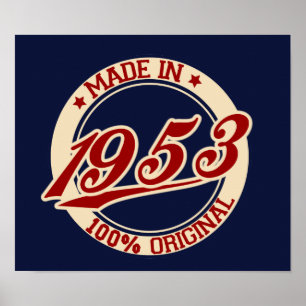 Made in 1953 poster