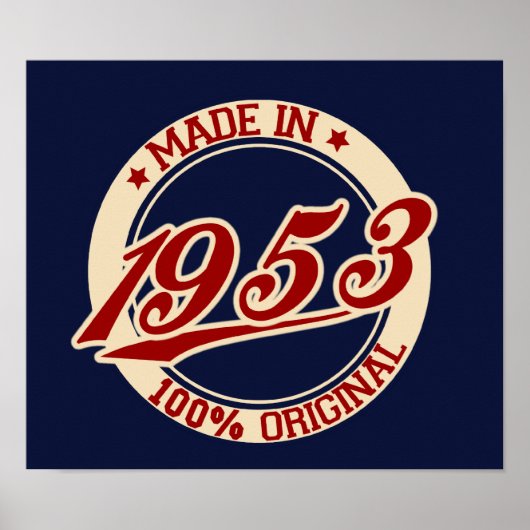 Made in 1953 poster (Vorne)