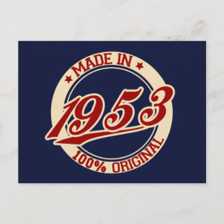 Made In 1953 Postkarte