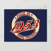Made In 1953 Postkarte (Vorderseite)