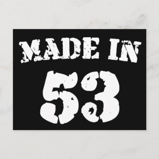 Made in 1953 postkarte